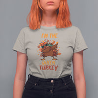 I'm The Queen Turkey Dabbing Fall Thanksgiving T Shirt For Women - Wonder Print Shop