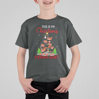Red Panda Xmas Tree This Is My Christmas Pajama T Shirt For Kid - Wonder Print Shop