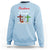 Christmas Begins With Christ Snowman Christian Cross Sweatshirt - Wonder Print Shop