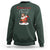 Christmas Begins With Christ Jesus Santa Riding Bicycle Sweatshirt - Wonder Print Shop