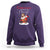 Christmas Begins With Christ Jesus Santa Riding Bicycle Sweatshirt - Wonder Print Shop