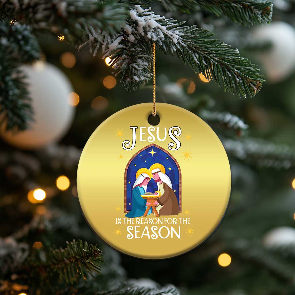 Christmas Nativity Christmas Ornament Jesus Is The Reason For The Season - Wonder Print Shop