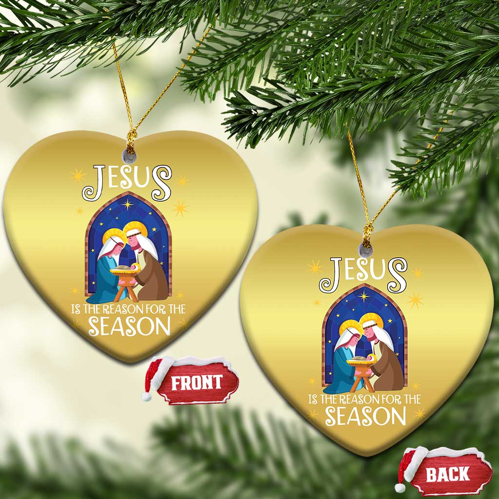 Christmas Nativity Christmas Ornament Jesus Is The Reason For The Season - Wonder Print Shop