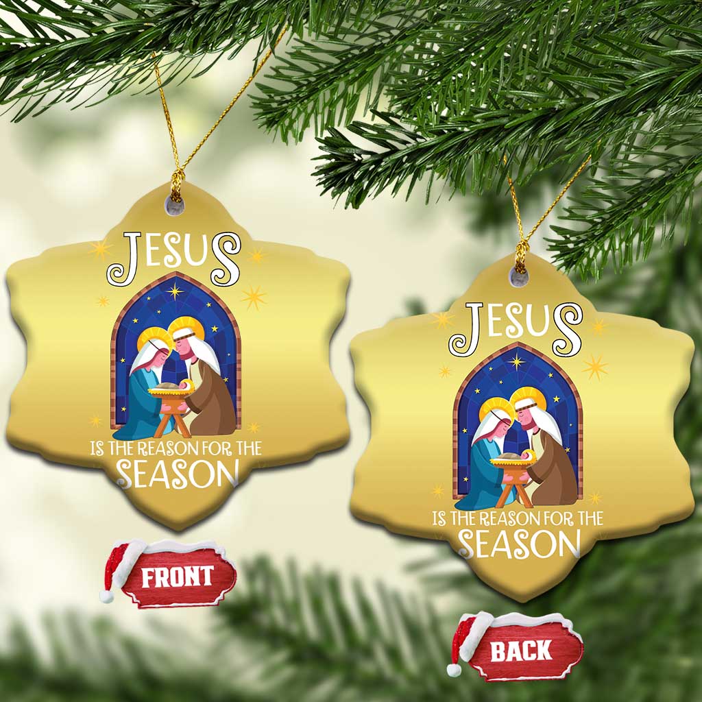 Christmas Nativity Christmas Ornament Jesus Is The Reason For The Season - Wonder Print Shop