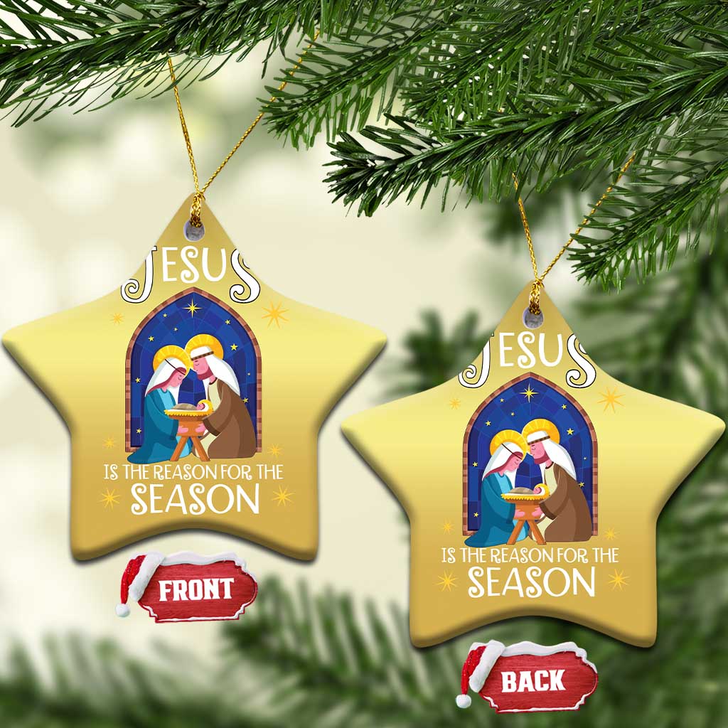 Christmas Nativity Christmas Ornament Jesus Is The Reason For The Season - Wonder Print Shop