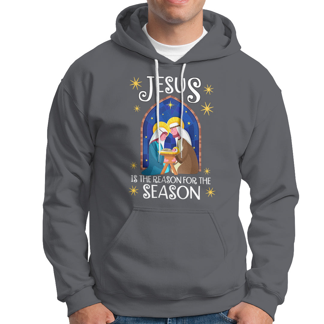 Jesus Is The Reason For The Season Christmas Nativity Hoodie - Wonder Print Shop