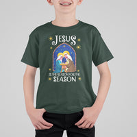 Jesus Is The Reason For The Season Christmas Nativity T Shirt For Kid - Wonder Print Shop