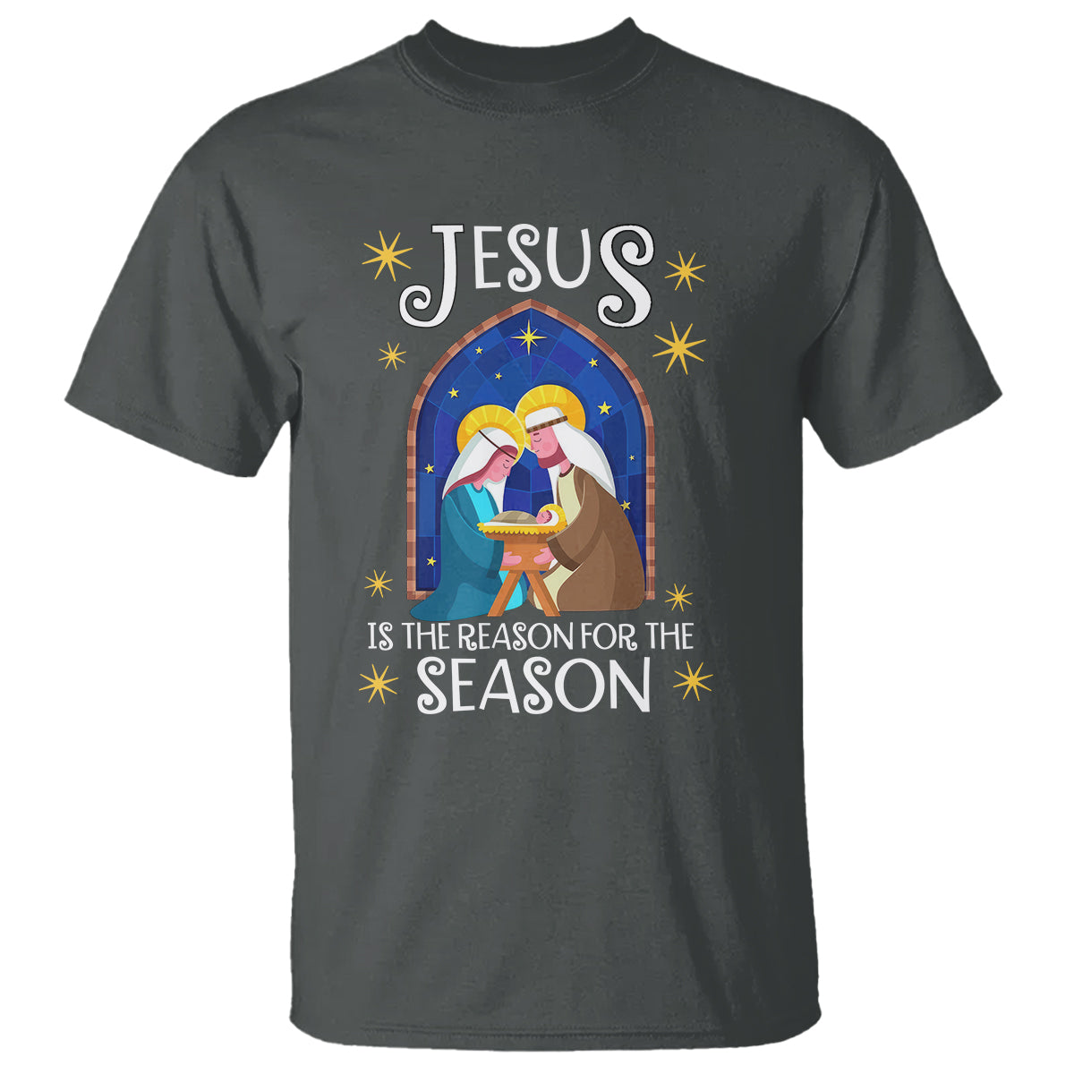 Jesus Is The Reason For The Season Christmas Nativity T Shirt - Wonder Print Shop