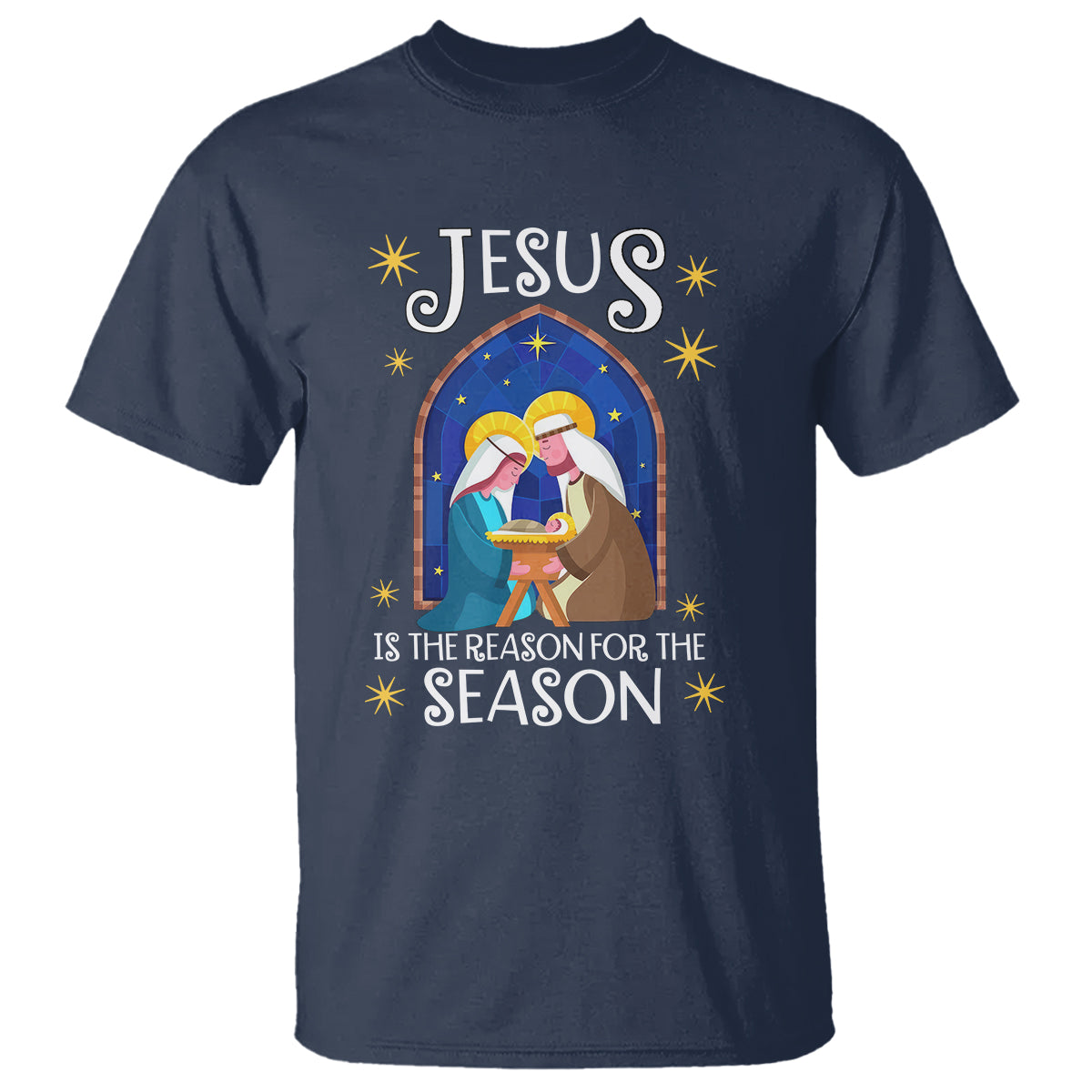 Jesus Is The Reason For The Season Christmas Nativity T Shirt - Wonder Print Shop
