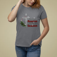 Jesus Is The Reason For The Season Bling Christmas T Shirt For Women - Wonder Print Shop