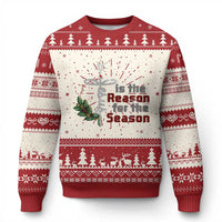 Jesus Is The Reason For The Season Ugly Christmas Sweater - Wonder Print Shop
