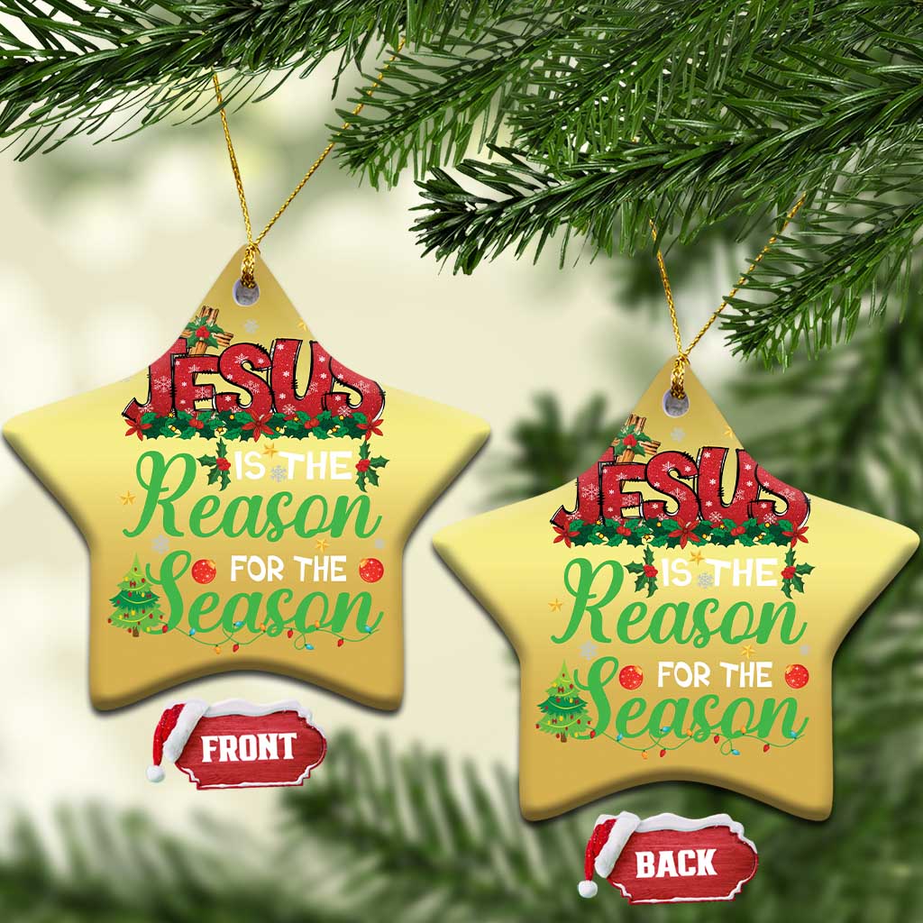 Christian Christmas Ornament Jesus Is The Reason For The Season - Wonder Print Shop