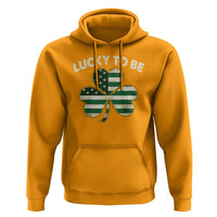 St. Patrick's Day Patriotic America Pride Hoodie Lucky To Be American