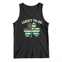 St. Patrick's Day Patriotic America Pride Tank Top Lucky To Be American