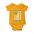 St. Patrick's Day Patriotic America Pride Baby Onesie Lucky To Be American Shamrock Flag