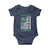 St. Patrick's Day Patriotic America Pride Baby Onesie Lucky To Be American Shamrock Flag