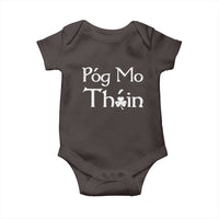 Funny St. Patrick's Day Baby Onesie Pog Mo Thoin Gaelic Saying Kiss My Ass