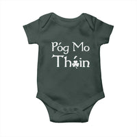 Funny St. Patrick's Day Baby Onesie Pog Mo Thoin Gaelic Saying Kiss My Ass
