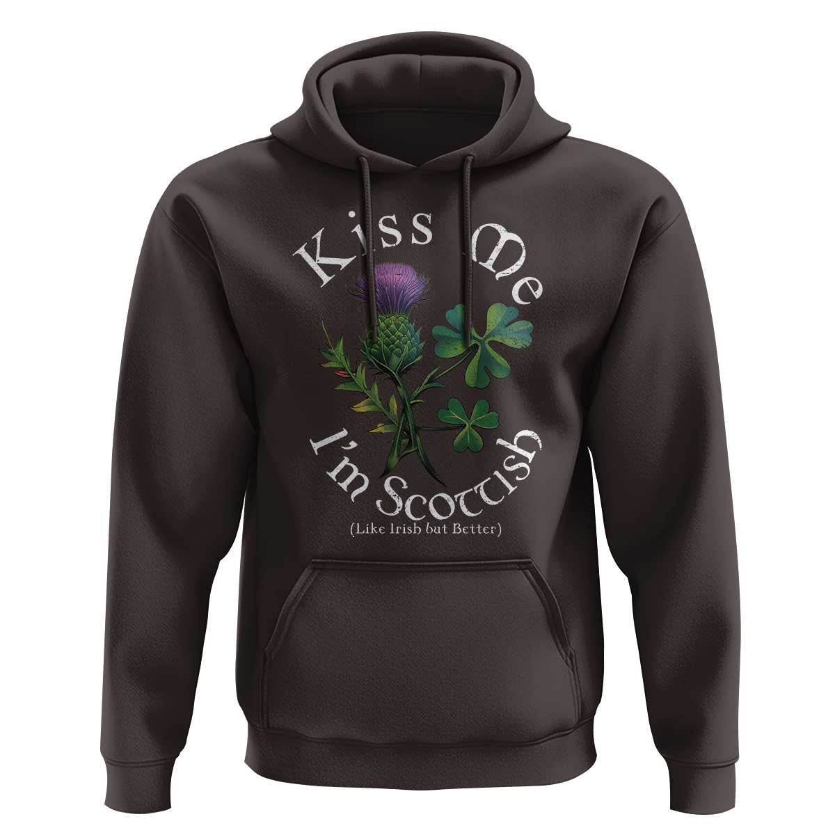 Funny St. Patrick's Day Hoodie Kiss Me I'm Scottish