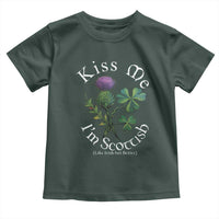 Funny St. Patrick's Day Toddler T Shirt Kiss Me I'm Scottish