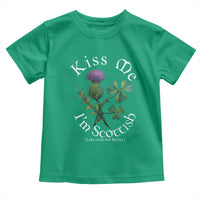 Funny St. Patrick's Day Toddler T Shirt Kiss Me I'm Scottish