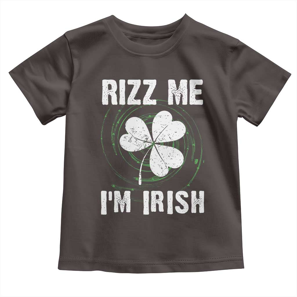 Funny St. Patrick's Day Toddler T Shirt Rizz Me I'm Irish