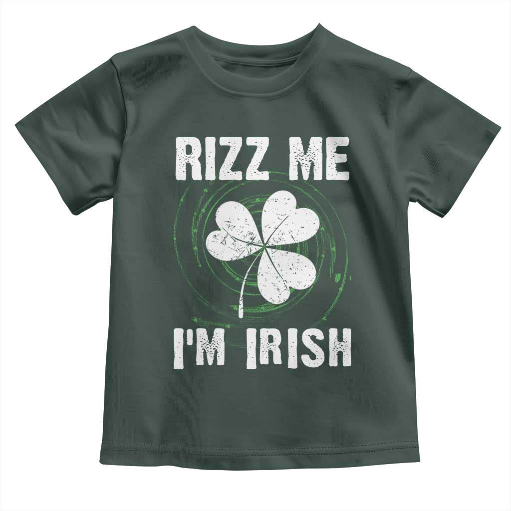 Funny St. Patrick's Day Toddler T Shirt Rizz Me I'm Irish