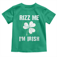 Funny St. Patrick's Day Toddler T Shirt Rizz Me I'm Irish