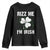 Funny St. Patrick's Day Youth Sweatshirt Rizz Me I'm Irish