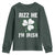 Funny St. Patrick's Day Youth Sweatshirt Rizz Me I'm Irish