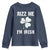 Funny St. Patrick's Day Youth Sweatshirt Rizz Me I'm Irish