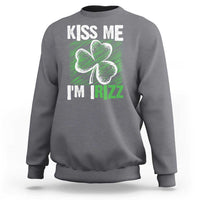 Funny St. Patrick's Day Sweatshirt Kiss Me I'm iRizz Shamrock