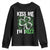 Funny St. Patrick's Day Youth Sweatshirt Kiss Me I'm iRizz Shamrock