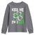 Funny St. Patrick's Day Youth Sweatshirt Kiss Me I'm iRizz Shamrock