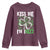 Funny St. Patrick's Day Youth Sweatshirt Kiss Me I'm iRizz Shamrock