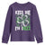 Funny St. Patrick's Day Youth Sweatshirt Kiss Me I'm iRizz Shamrock