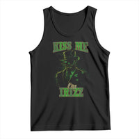 Funny St. Patrick's Day Tank Top Kiss Me I'm iRizz Cool Leprechaun