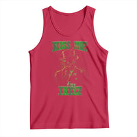 Funny St. Patrick's Day Tank Top Kiss Me I'm iRizz Cool Leprechaun