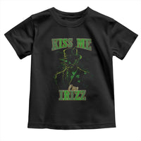 Funny St. Patrick's Day Toddler T Shirt Kiss Me I'm iRizz Cool Leprechaun