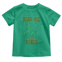 Funny St. Patrick's Day Toddler T Shirt Kiss Me I'm iRizz Cool Leprechaun