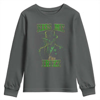 Funny St. Patrick's Day Youth Sweatshirt Kiss Me I'm iRizz Cool Leprechaun