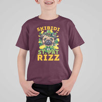 Funny St. Patrick's Day T Shirt For Kid Skibidi St. Patrizz Cute Dog Leprechaun