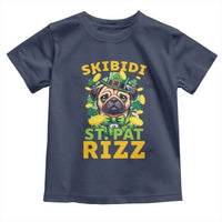 Funny St. Patrick's Day Toddler T Shirt Skibidi St. Patrizz Cute Dog Leprechaun
