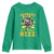 Funny St. Patrick's Day Youth Sweatshirt Skibidi St. Patrizz Cute Dog Leprechaun