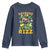 Funny St. Patrick's Day Youth Sweatshirt Skibidi St. Patrizz Cute Dog Leprechaun