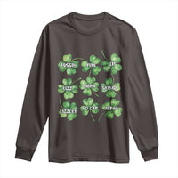 Funny St. Patrick's Day Long Sleeve Shirt Shamrock Lit Rizz Sigma Skibidi Rizzler No Cap Alpha