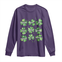 Funny St. Patrick's Day Long Sleeve Shirt Shamrock Lit Rizz Sigma Skibidi Rizzler No Cap Alpha