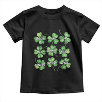 Funny St. Patrick's Day Toddler T Shirt Shamrock Lit Rizz Sigma Skibidi Rizzler No Cap Alpha