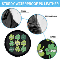 Funny St. Patrick's Day Spare Tire Cover Lit Rizz Sigma Skibidi Rizzler No Cap Alpha