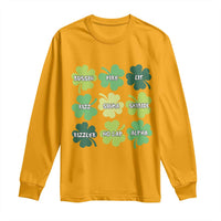 Funny St. Patrick's Day Long Sleeve Shirt Lit Rizz Sigma Skibidi Rizzler No Cap Alpha